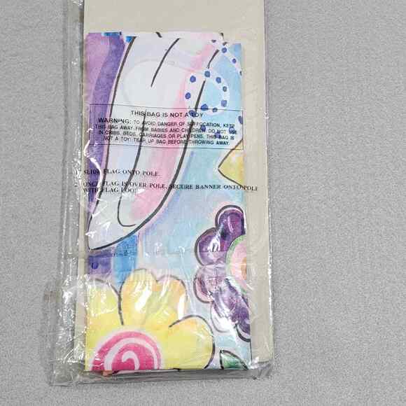 Welcome Easter Bunny Art Reflections Banner Michaels' Exclusive 25"x38" NIP - Picture 4 of 6